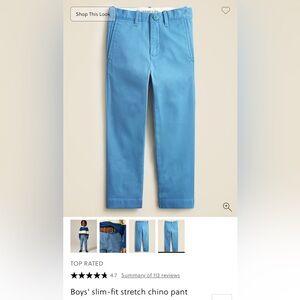 NWT JCrew Boys Stretch Chino Pants